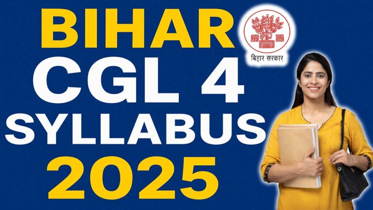Bihar SSC CGL 4 Syllabus