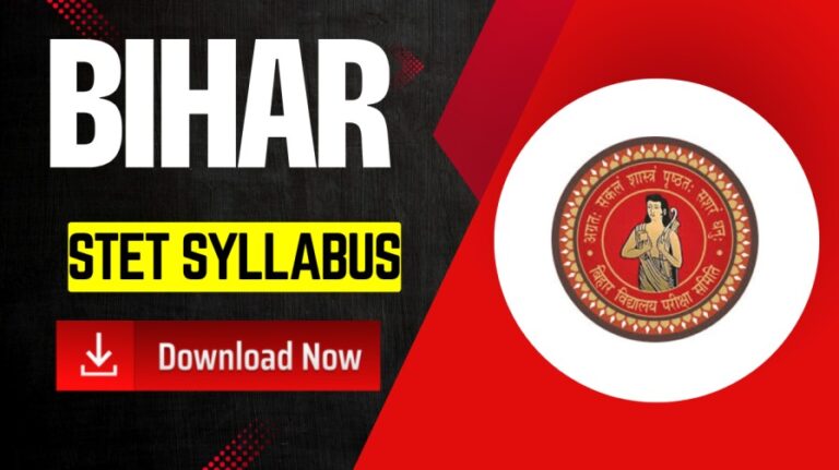 Bihar STET Syllabus 2025