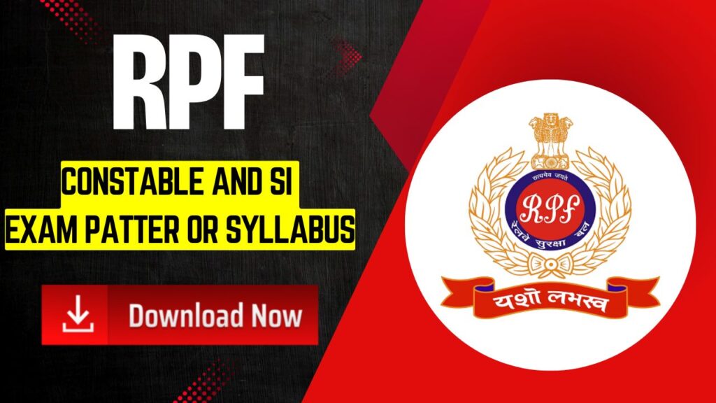 RPF Constable & SI Exam Pattern