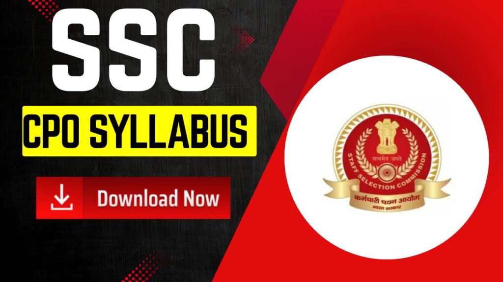 SSC CPO Syllabus